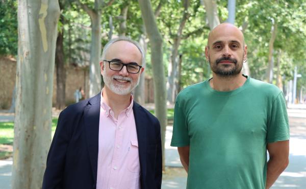Los Dres. Arcadi Navarro y Gerard Muntané