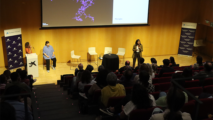 Dr. Sandra Acosta at the Researchers Night