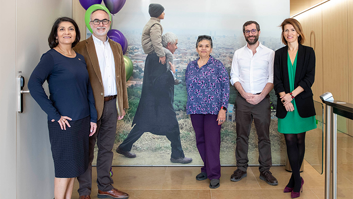 Representantes de la FPM, BBRC y Alzheimer's Association