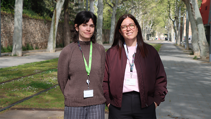 Les investigadores Clara Gallay i Anna Brugulat