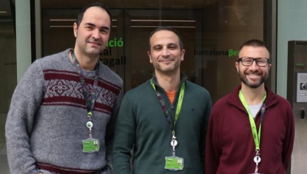 Los investigadores Raffaele Cacciaglia, Juan Domingo Gispert y José Luis Molinuevo