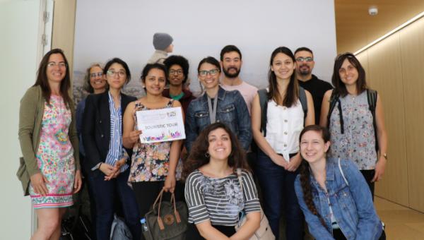 Los investigadores de la Trisomy 21 Research Society durante su visita