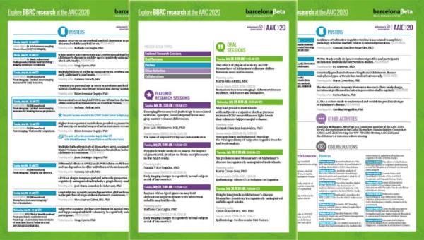 Explora la investigación del BBRC en el AAIC 2020 