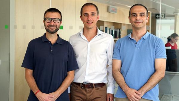 José Luis Molinuevo, Grégory Operto y Juan Domingo Gispert